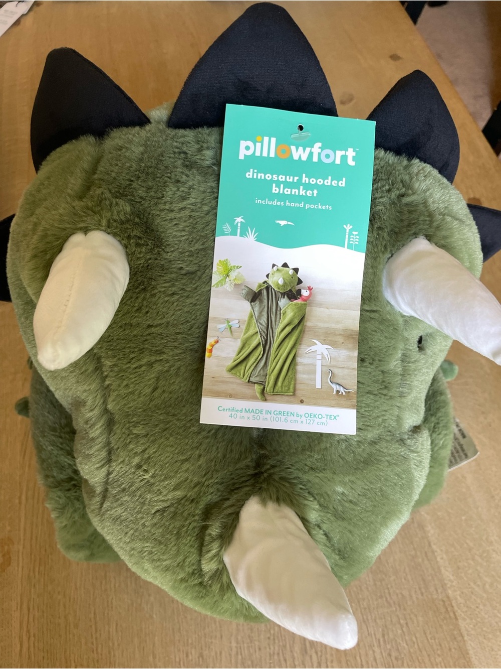 New with tags - Pillowfort Dinosaur Hooded Blanket